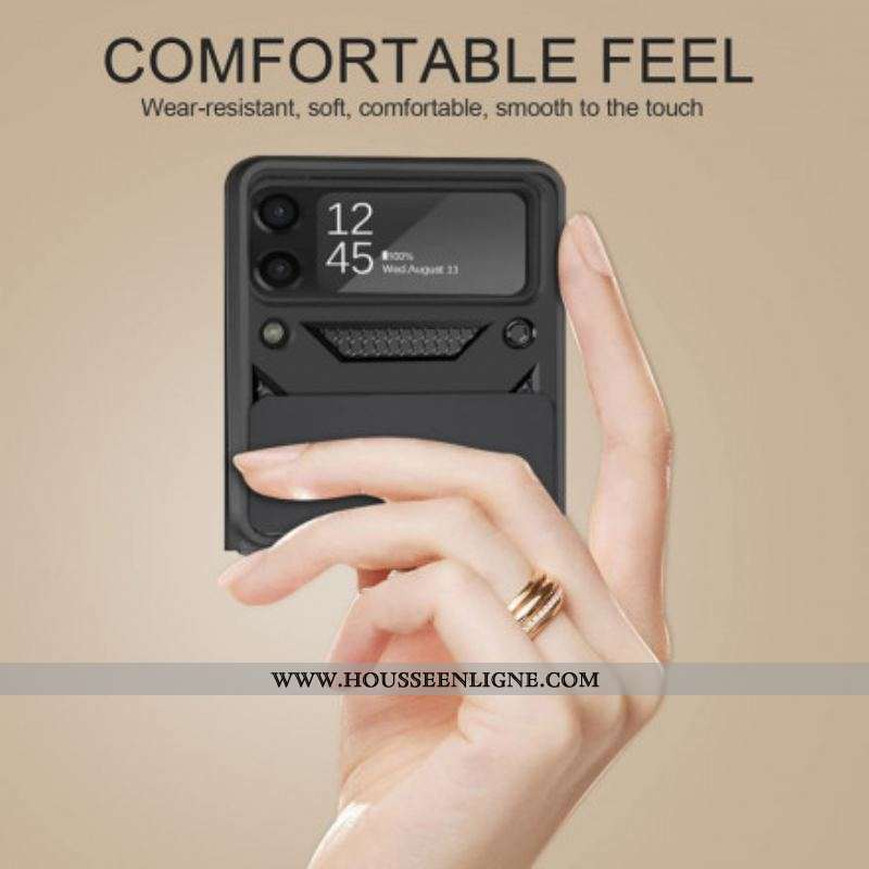 Coque Samsung Galaxy Z Flip 3 5G Hybride avec Anneau-Support