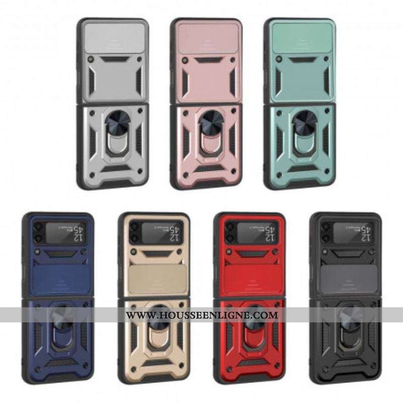 Coque Samsung Galaxy Z Flip 3 5G Hybride avec Anneau-Support