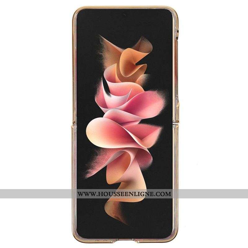 Coque Samsung Galaxy Z Flip 3 5G Pierres Fantaisie avec Anneau-Support