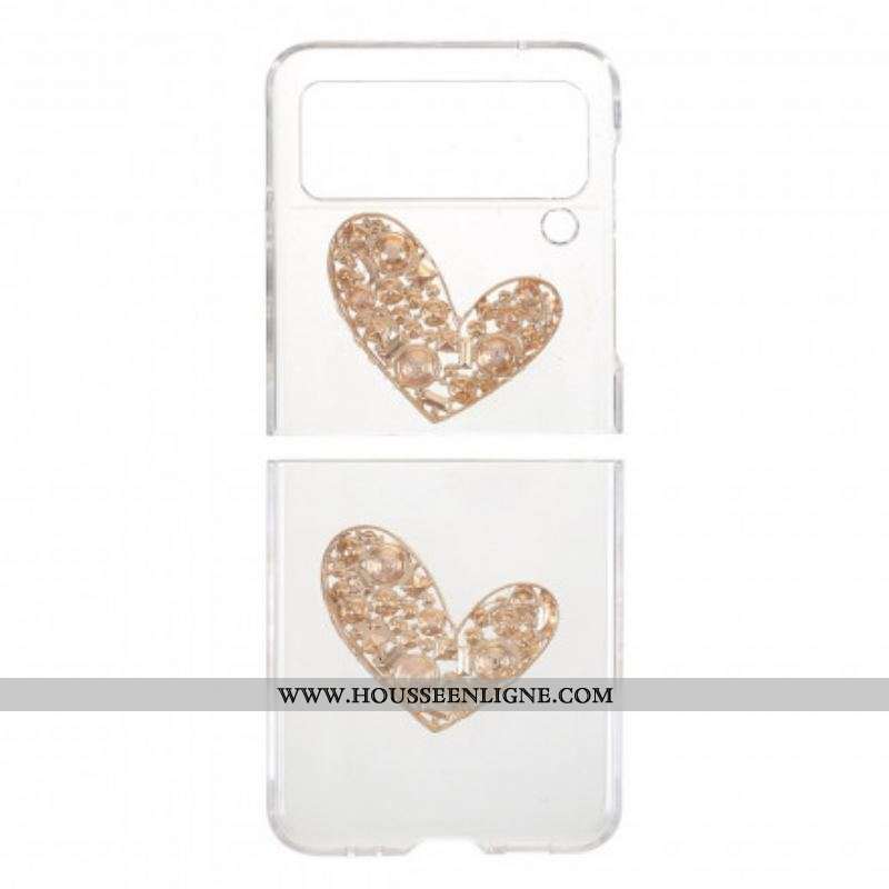 Coque Samsung Galaxy Z Flip 3 5G Pierres Précieuses Coeur