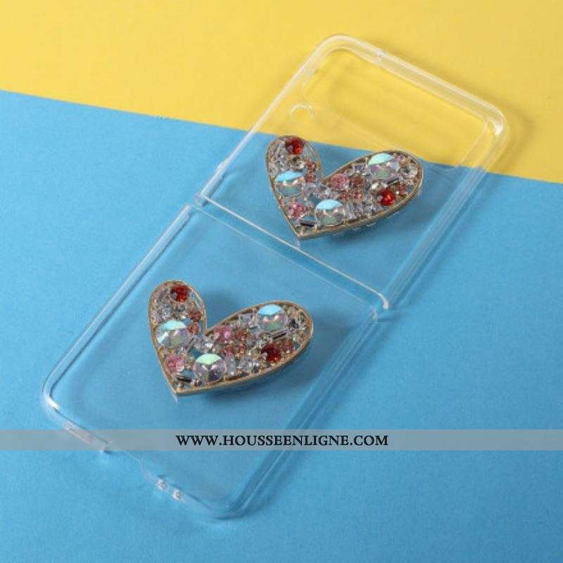 Coque Samsung Galaxy Z Flip 3 5G Pierres Précieuses Coeur