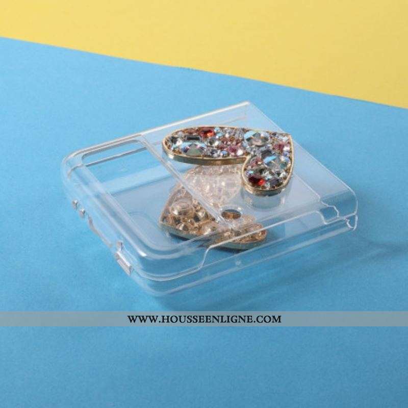 Coque Samsung Galaxy Z Flip 3 5G Pierres Précieuses Coeur