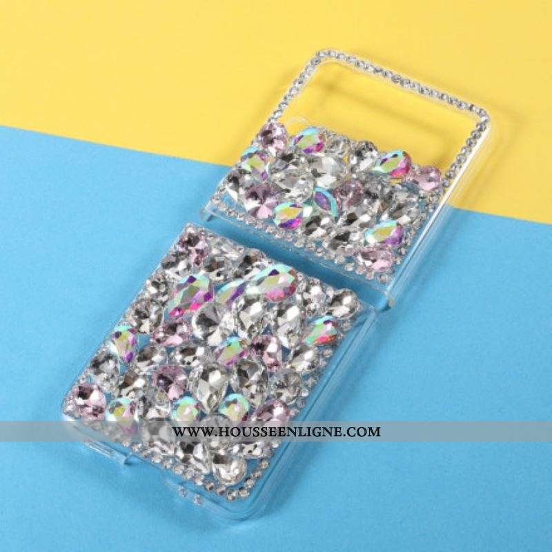 Coque Samsung Galaxy Z Flip 3 5G Pierres Précieuses Colorées