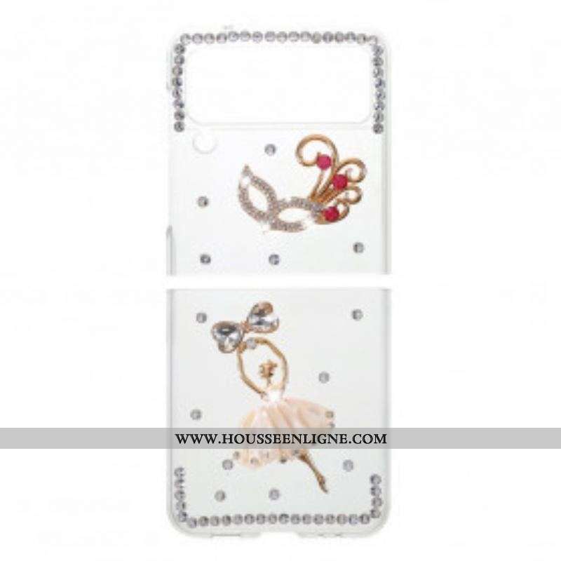 Coque Samsung Galaxy Z Flip 3 5G Pierres Précieuses Danseuse