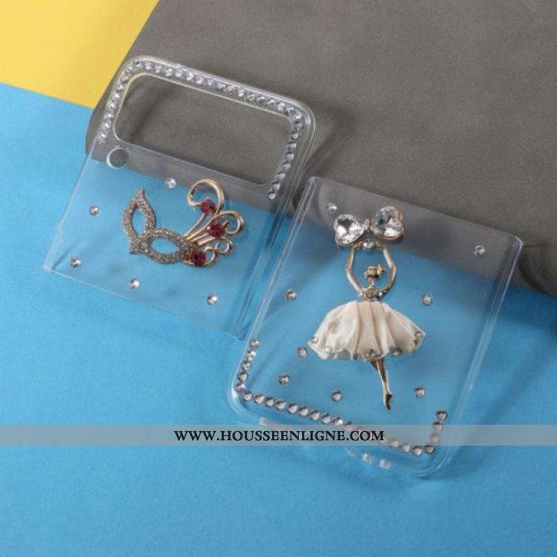 Coque Samsung Galaxy Z Flip 3 5G Pierres Précieuses Danseuse