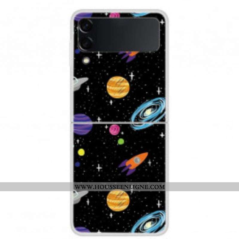Coque Samsung Galaxy Z Flip 3 5G Planète Galaxie