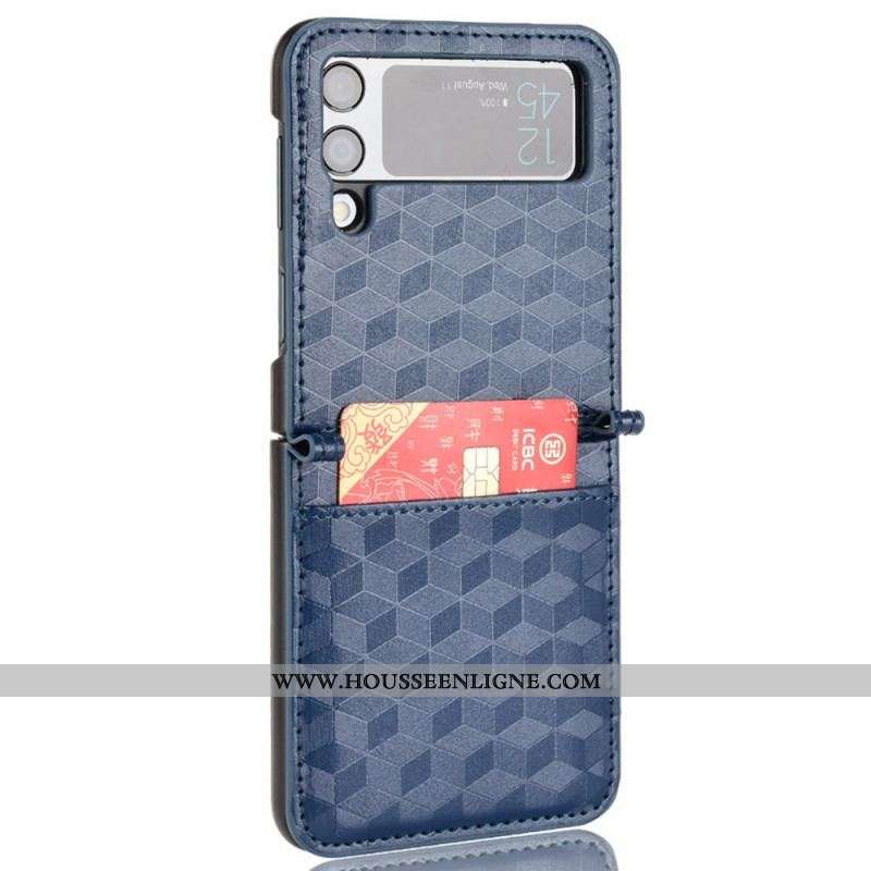 Coque Samsung Galaxy Z Flip 3 5G Porte-Carte Design 3D