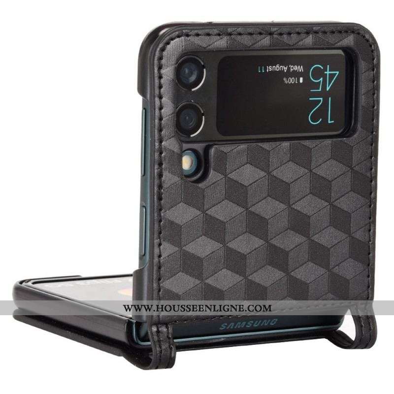 Coque Samsung Galaxy Z Flip 3 5G Porte-Carte Design 3D