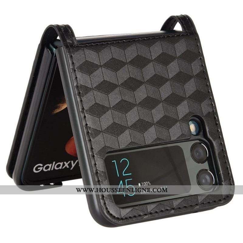 Coque Samsung Galaxy Z Flip 3 5G Porte-Carte Design 3D
