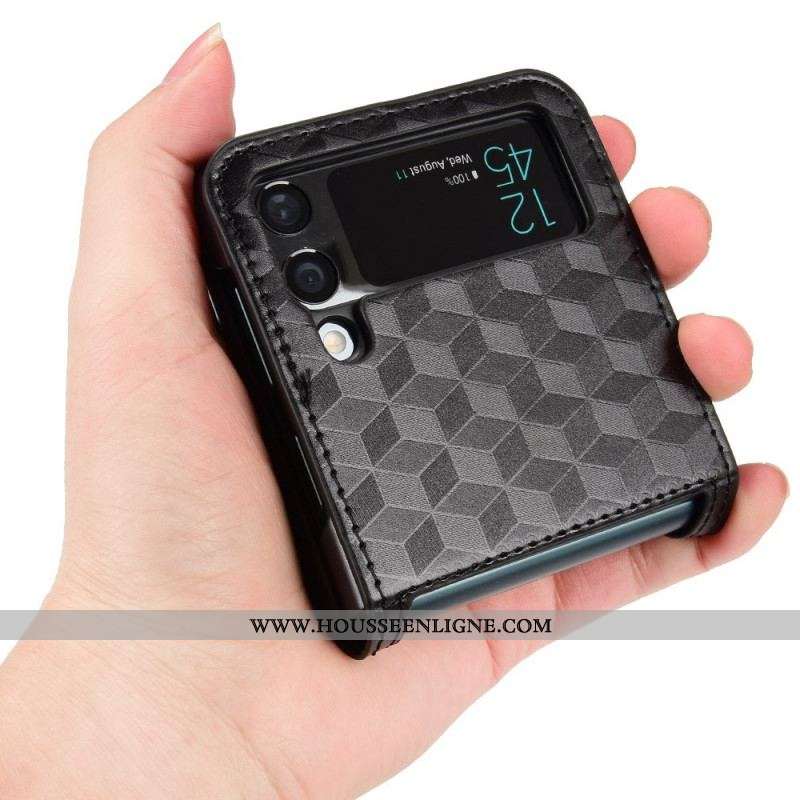 Coque Samsung Galaxy Z Flip 3 5G Porte-Carte Design 3D
