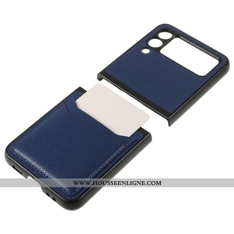 Coque Samsung Galaxy Z Flip 3 5G Porte-Cartes Tricolore