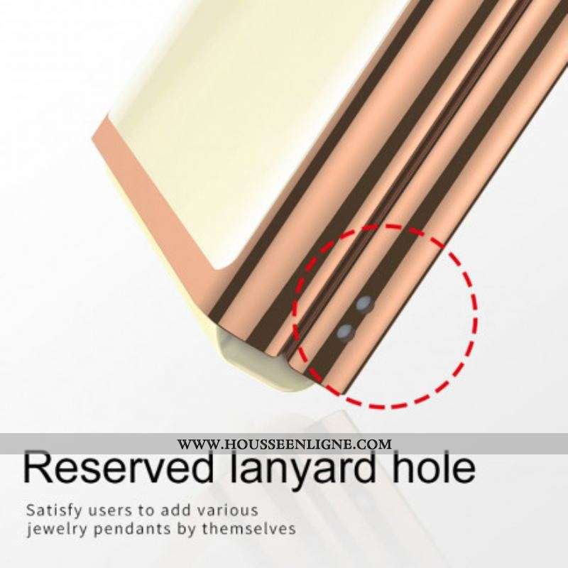 Coque Samsung Galaxy Z Flip 3 5G Rebords Style Métal