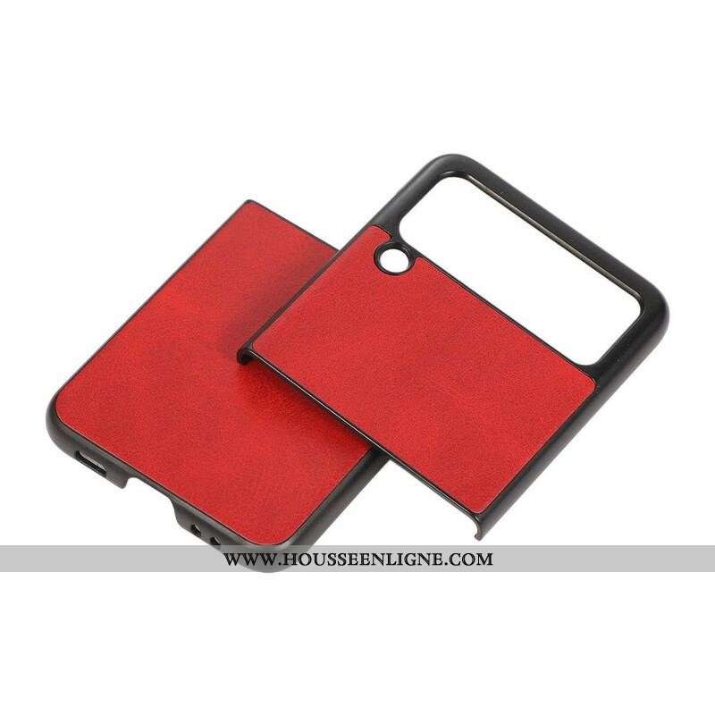 Coque Samsung Galaxy Z Flip 3 5G Simili Cuir