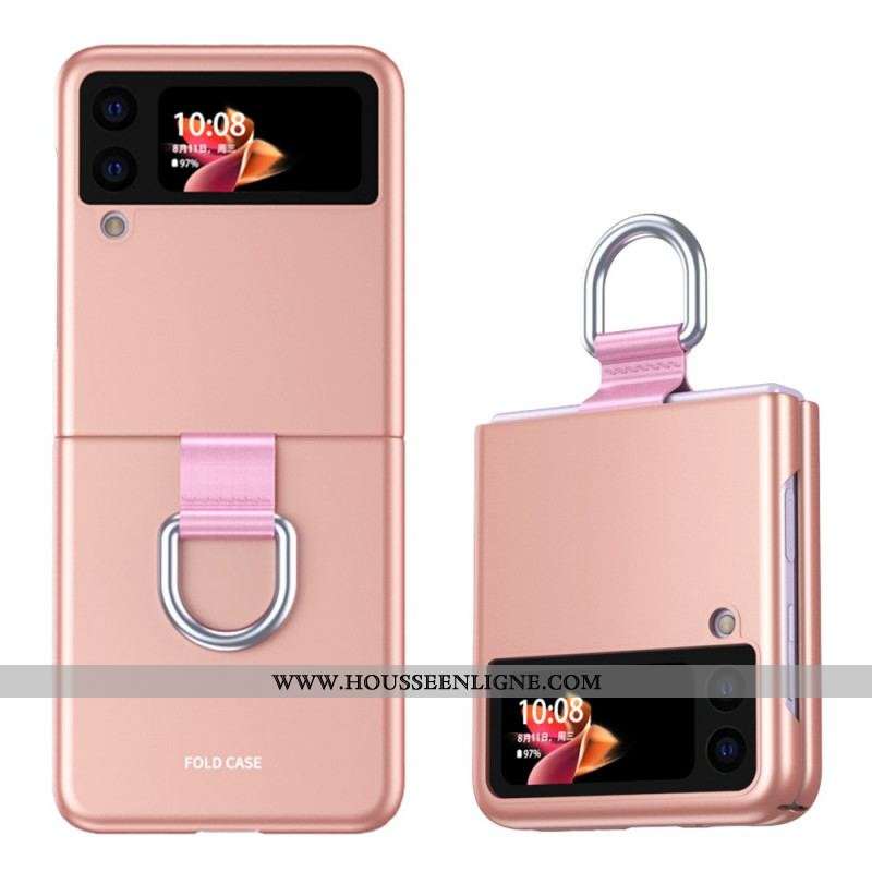 Coque Samsung Galaxy Z Flip 3 5G Skin-Touch avec Anneau