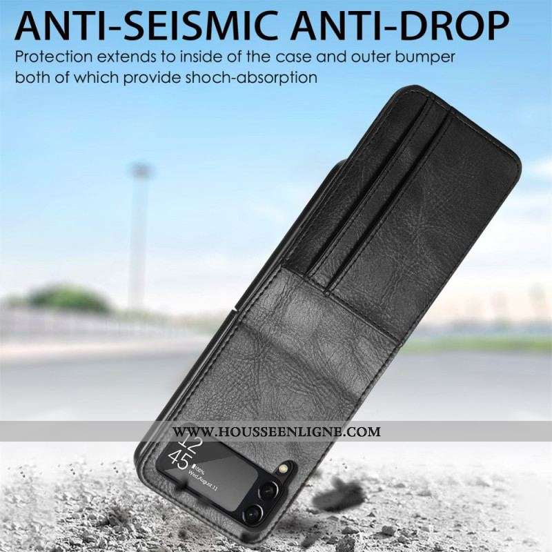 Coque Samsung Galaxy Z Flip 3 5G Style Cuir Portefeuille