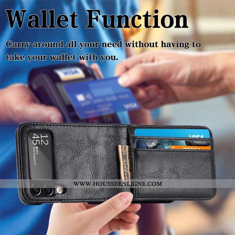 Coque Samsung Galaxy Z Flip 3 5G Style Cuir Portefeuille