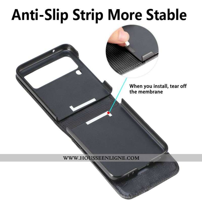 Coque Samsung Galaxy Z Flip 3 5G Style Cuir Portefeuille