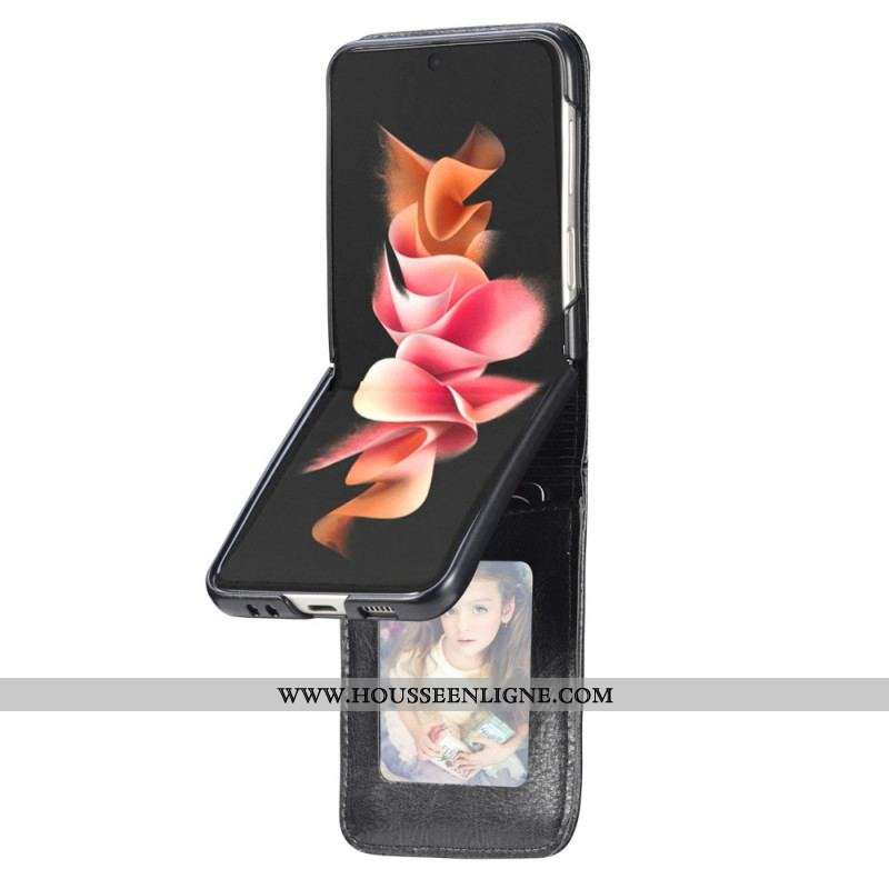 Coque Samsung Galaxy Z Flip 3 5G Style Cuir Portefeuille