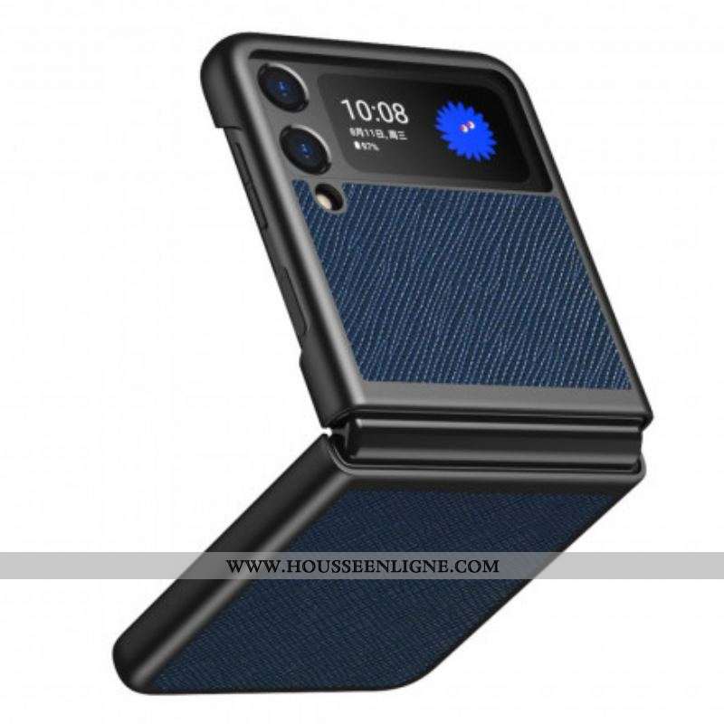 Coque Samsung Galaxy Z Flip 3 5G Style Cuir Texturé