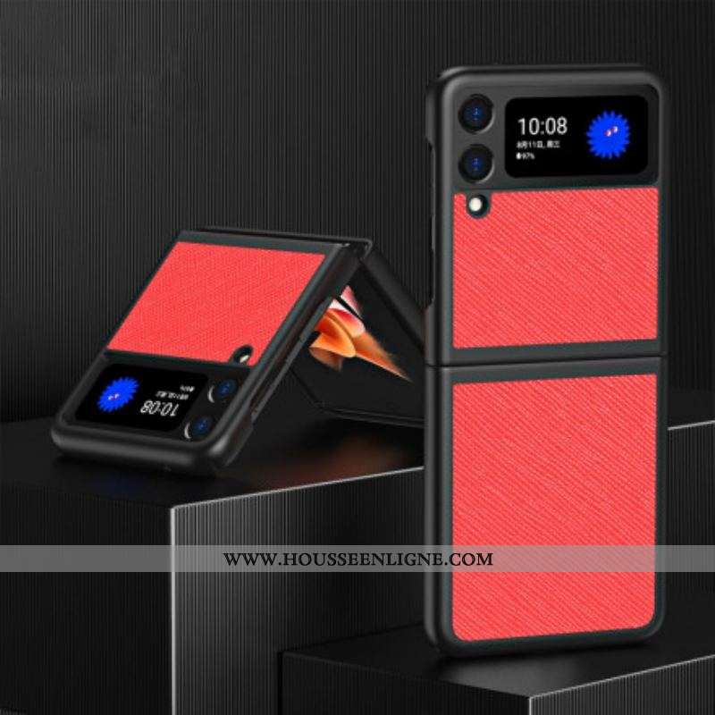 Coque Samsung Galaxy Z Flip 3 5G Style Cuir Texturé