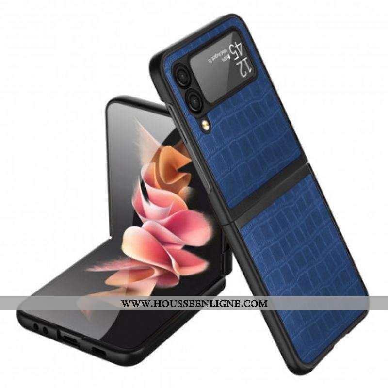 Coque Samsung Galaxy Z Flip 3 5G Style Peau de Crocodile