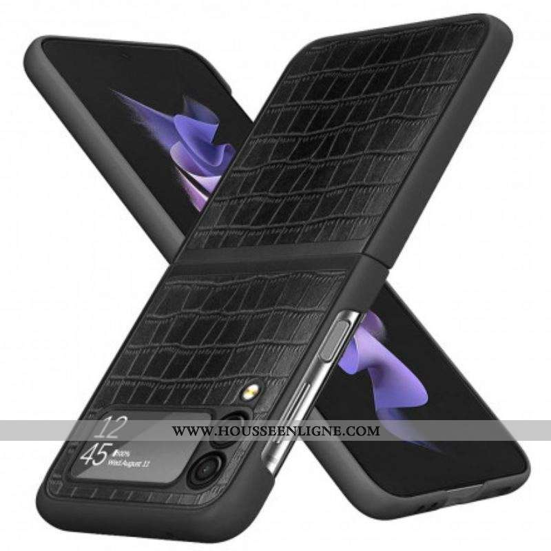 Coque Samsung Galaxy Z Flip 3 5G Style Peau de Crocodile