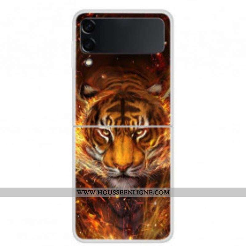 Coque Samsung Galaxy Z Flip 3 5G Tigre de Feu