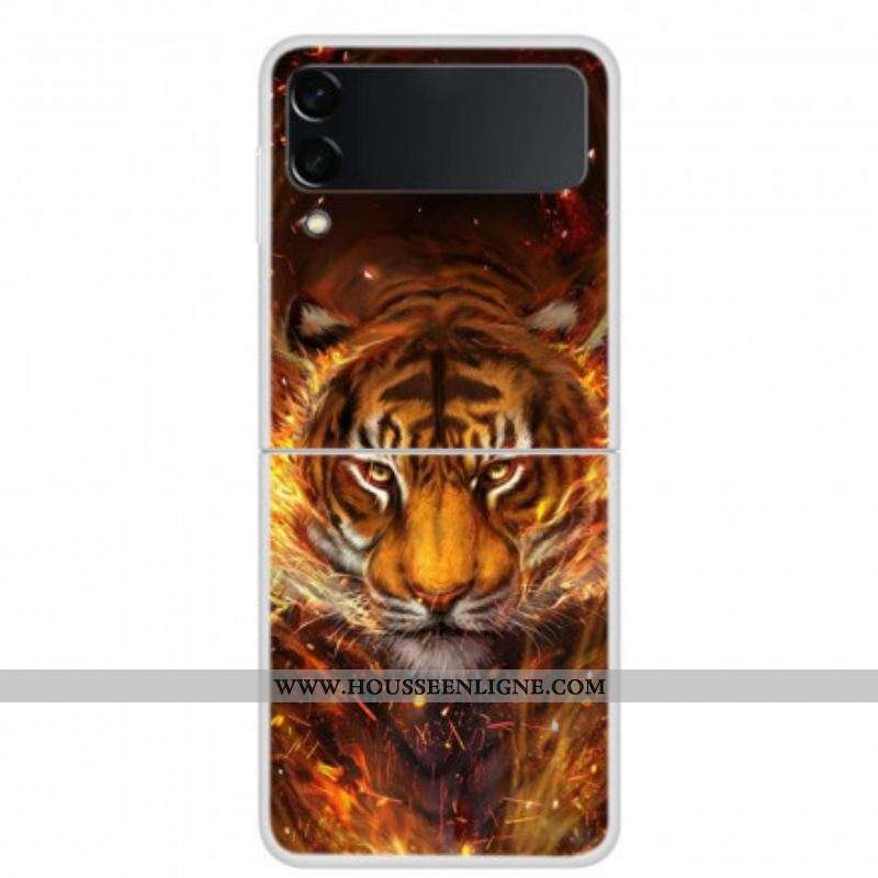 Coque Samsung Galaxy Z Flip 3 5G Tigre de Feu