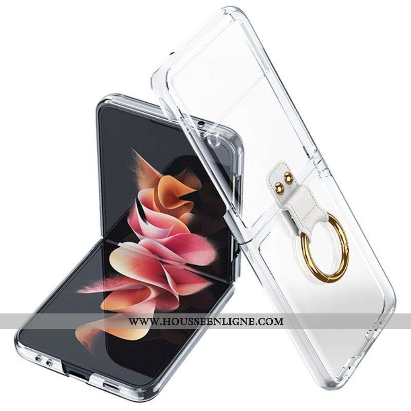 Coque Samsung Galaxy Z Flip 3 5G Transparente Anneau GKK
