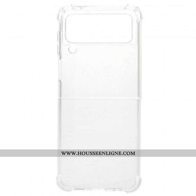 Coque Samsung Galaxy Z Flip 3 5G Transparente Coins Renforcés