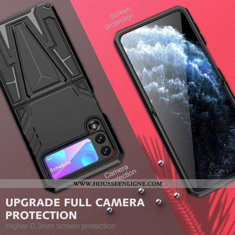 Coque Samsung Galaxy Z Flip 3 5G Ultra Résistante Support en V