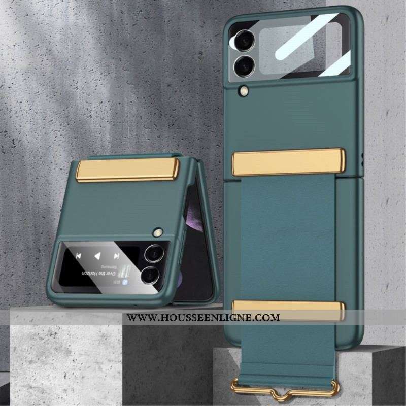 Coque Samsung Galaxy Z Flip 3 5G Verre Trempé avec Sangle GKK