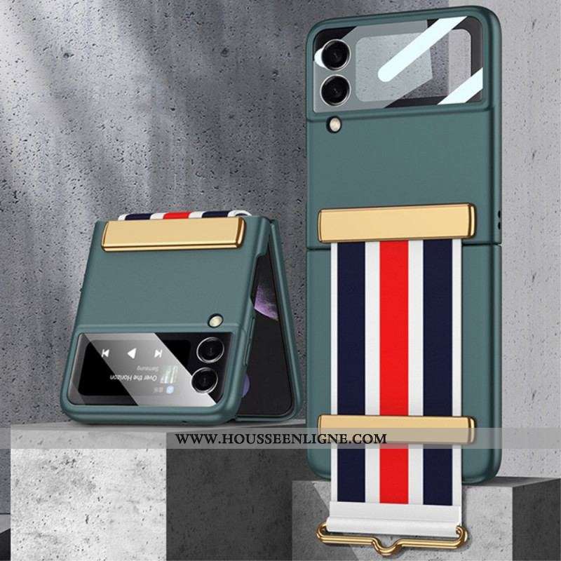 Coque Samsung Galaxy Z Flip 3 5G Verre Trempé et Sangle GKK