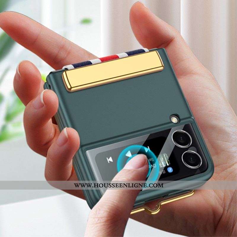 Coque Samsung Galaxy Z Flip 3 5G Verre Trempé et Sangle GKK