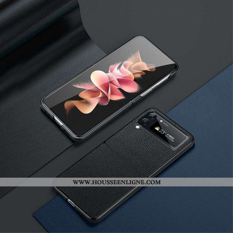 Coque Samsung Galaxy Z Flip 3 5G Véritable Cuir