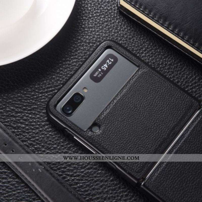 Coque Samsung Galaxy Z Flip 3 5G Véritable Cuir