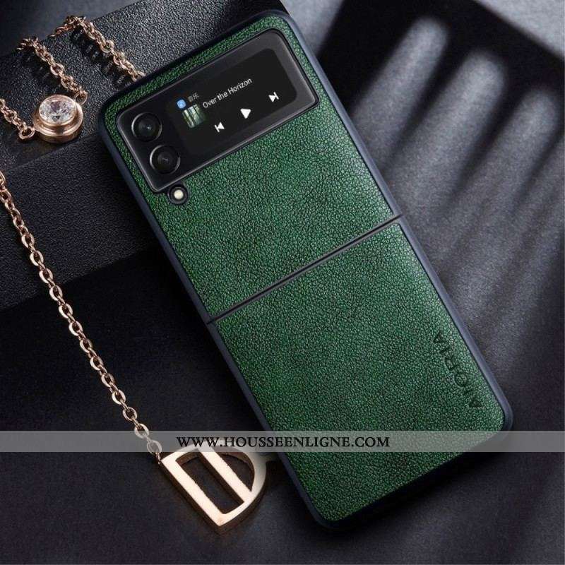 Coque Samsung Galaxy Z Flip 4 5G Effet Cuir AIORIA