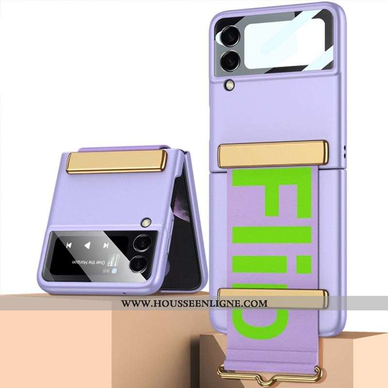 Coque Samsung Galaxy Z Flip 4 5G Sangle et Film GKK