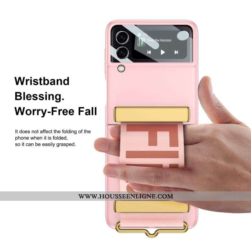 Coque Samsung Galaxy Z Flip 4 5G Sangle et Film GKK