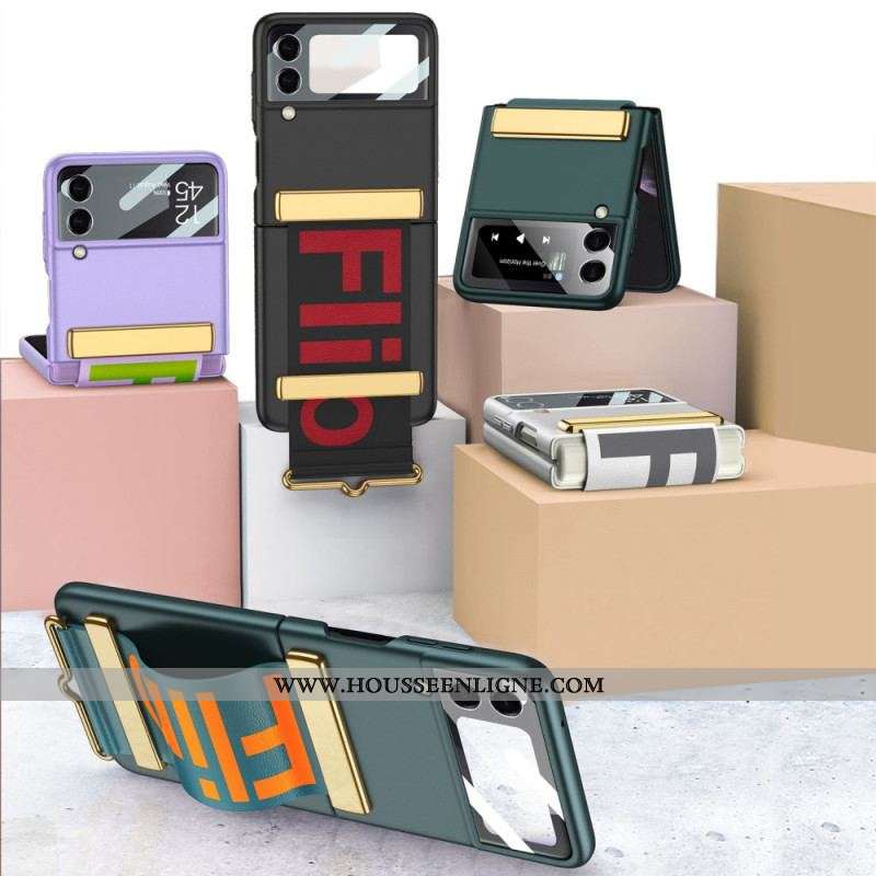 Coque Samsung Galaxy Z Flip 4 5G Sangle et Film GKK