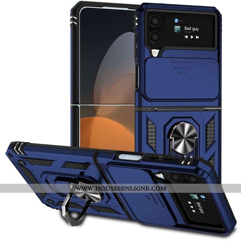 Coque Samsung Galaxy Z Flip 4 Anneau Premium / Cache-lentille