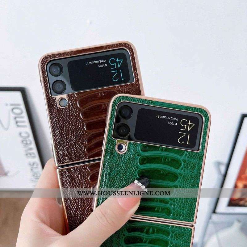 Coque Samsung Galaxy Z Flip 4 Design Crocodile