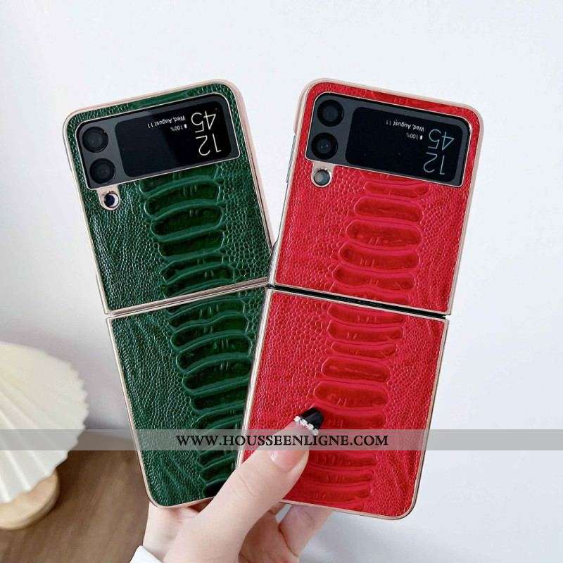 Coque Samsung Galaxy Z Flip 4 Design Crocodile