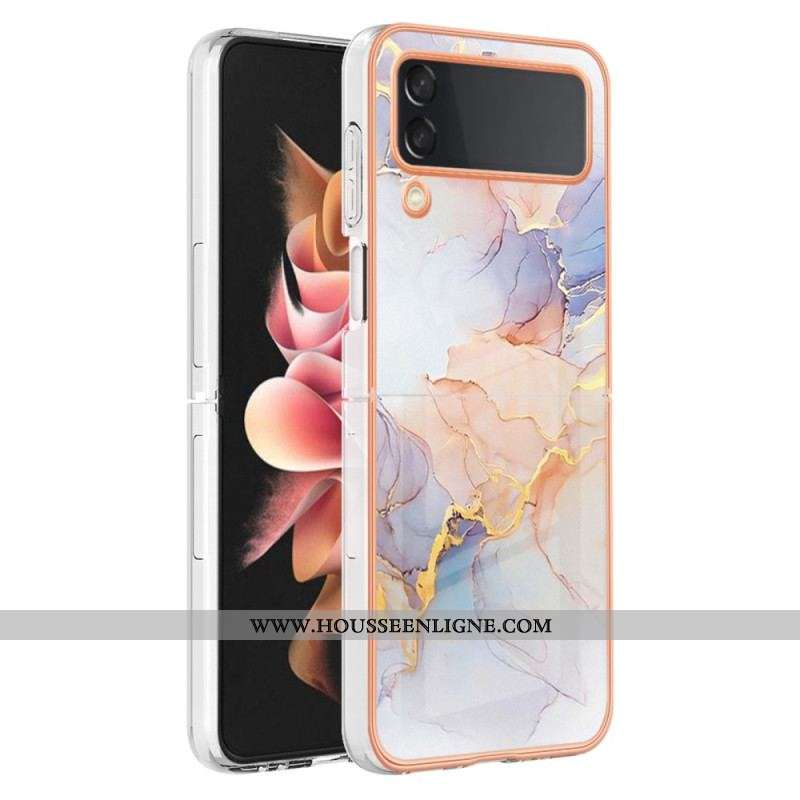 Coque Samsung Galaxy Z Flip 4 Design Marbre