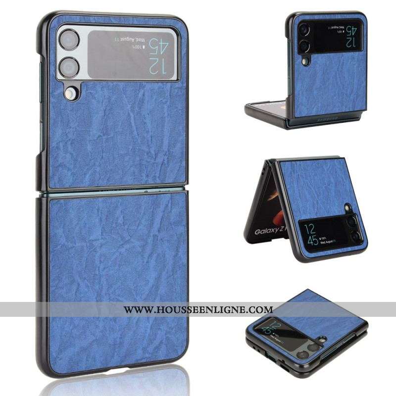 Coque Samsung Galaxy Z Flip 4 Douceur Effet Cuir