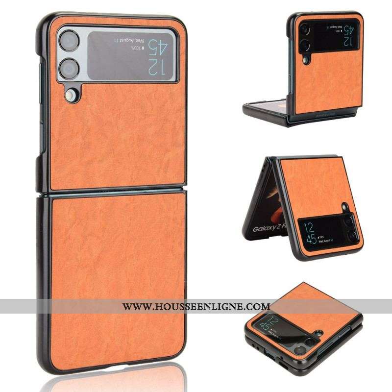 Coque Samsung Galaxy Z Flip 4 Douceur Effet Cuir