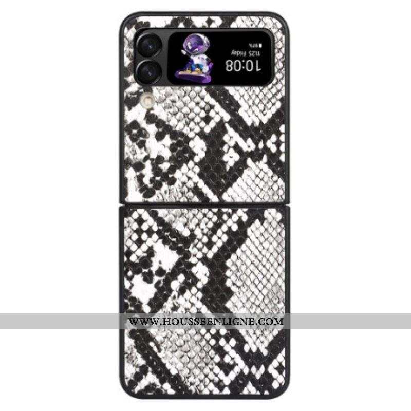 Coque Samsung Galaxy Z Flip 4 Effet Peau de Serpent