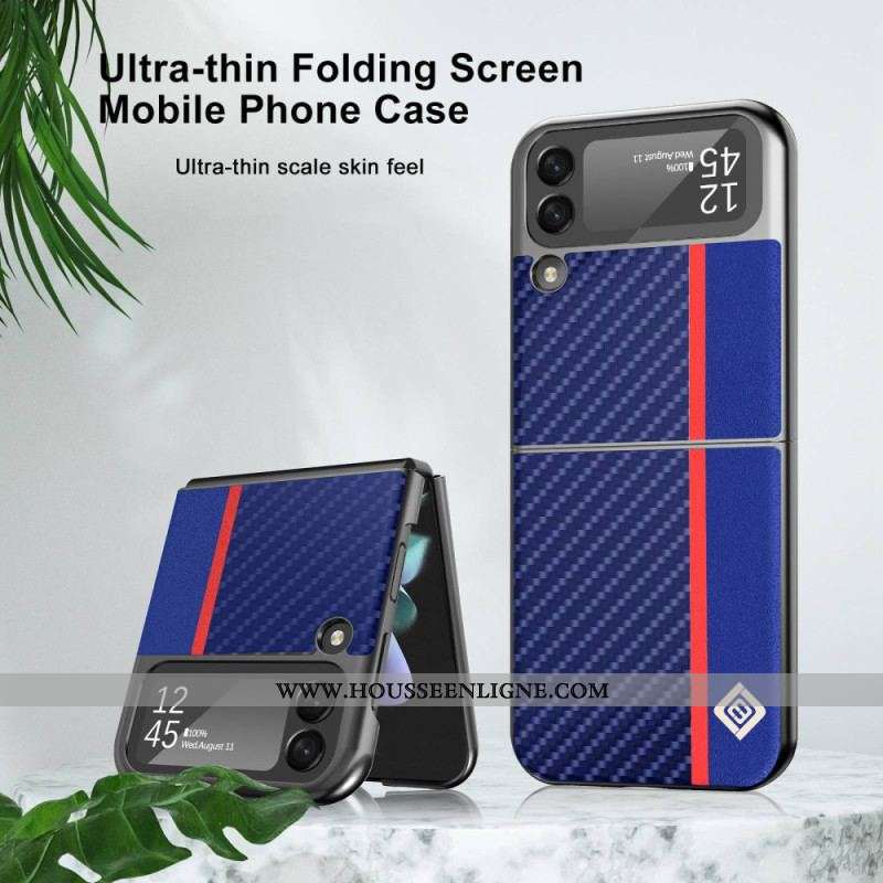 Coque Samsung Galaxy Z Flip 4 Fibre Carbone LC.IMEEKE