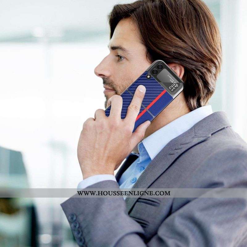 Coque Samsung Galaxy Z Flip 4 Fibre Carbone LC.IMEEKE