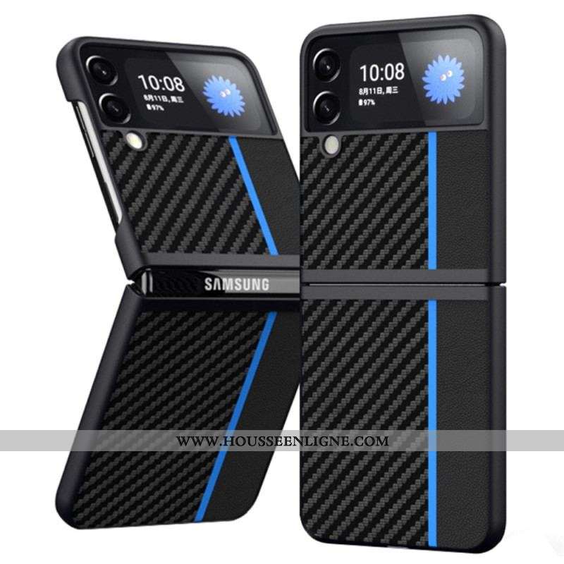 Coque Samsung Galaxy Z Flip 4 Fibre Carbone Line